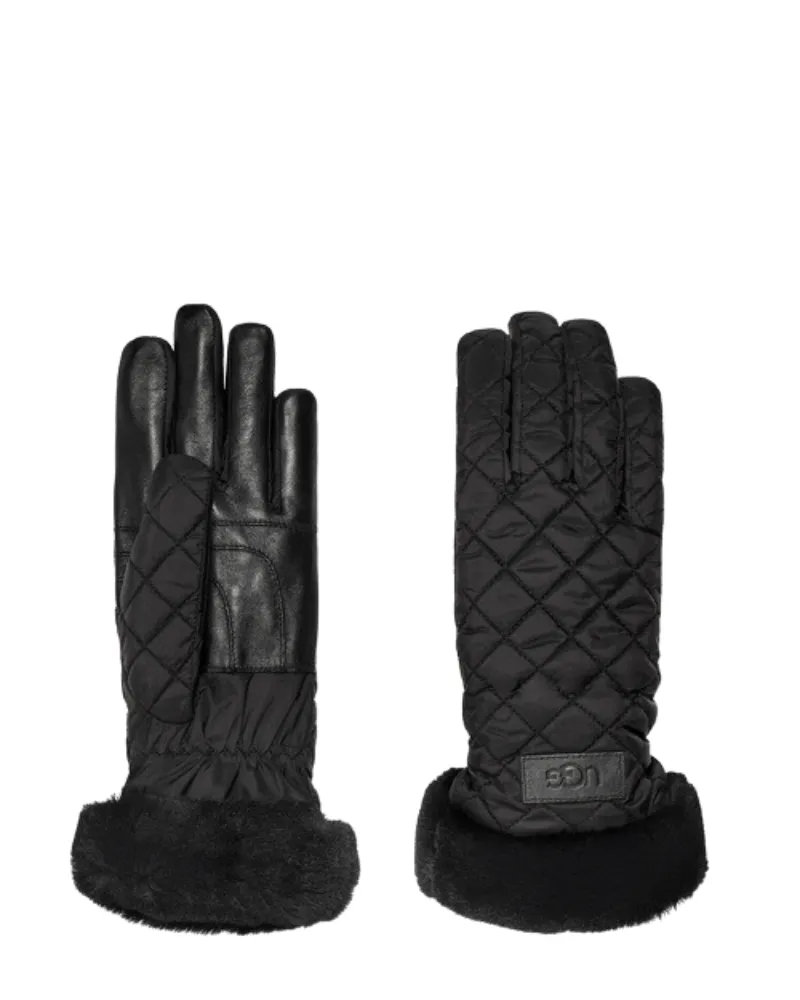 100144 Black Women's Quilted Performance Gloves