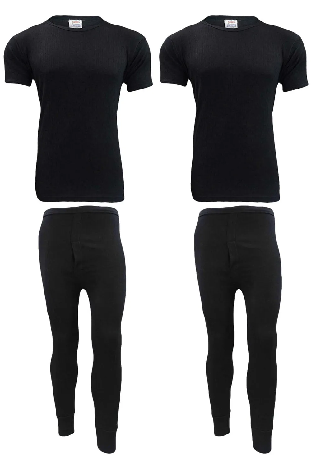 2 Pack Mens Half Sleeves Thermal Set