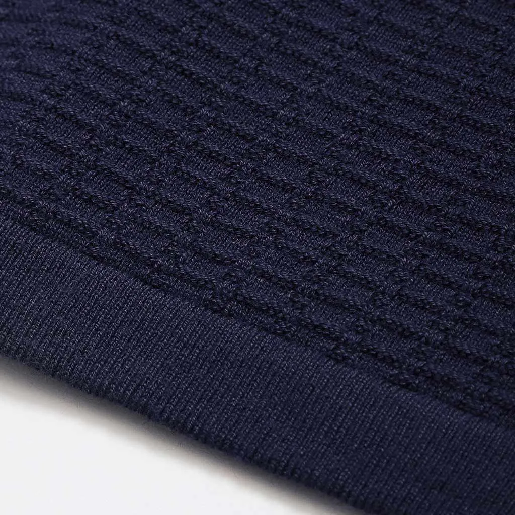 Alaric Textured Crew Neck Jumper
