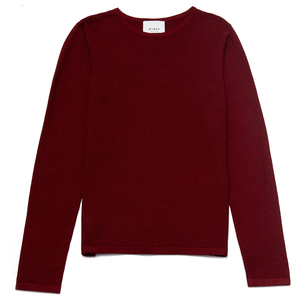 Alaric Textured Crew Neck Jumper