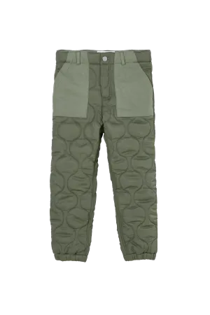 ALEX Khaki Quilt - Quilted Cargo Pants