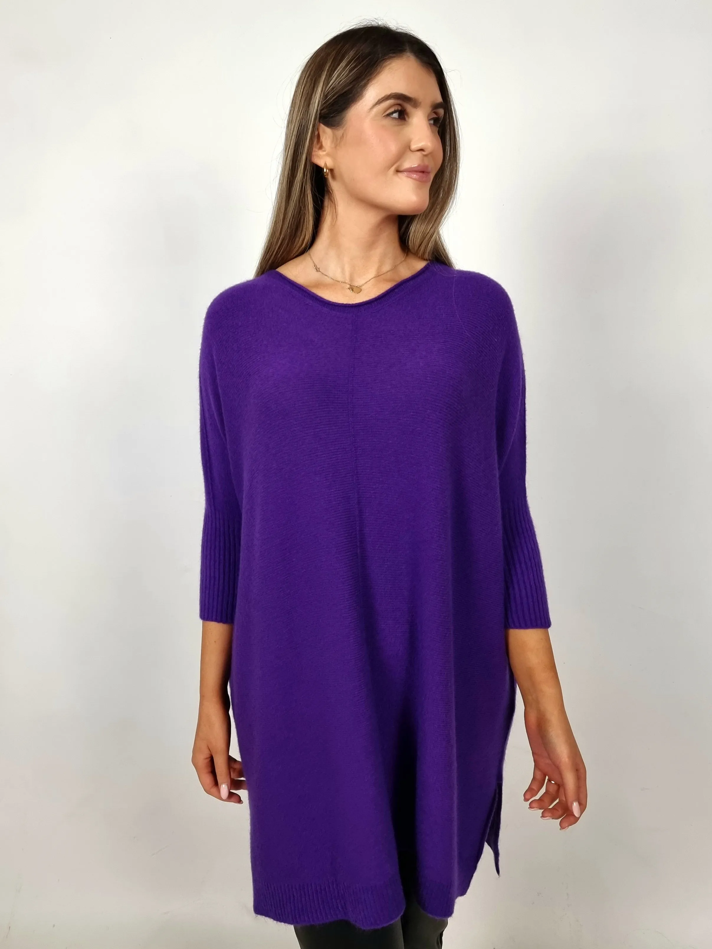 Alexandre Laurent Purple Kniited Sweater