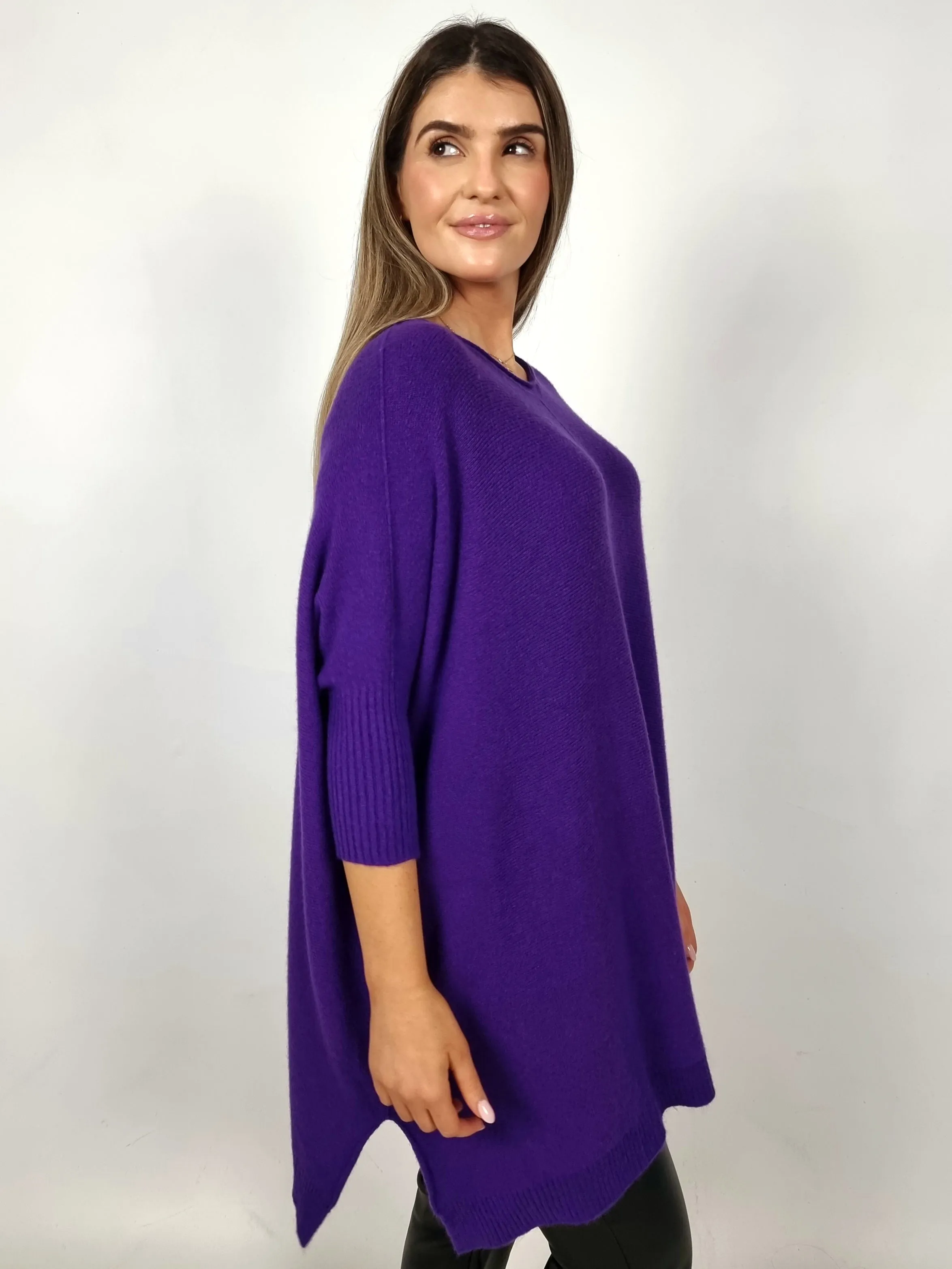 Alexandre Laurent Purple Kniited Sweater