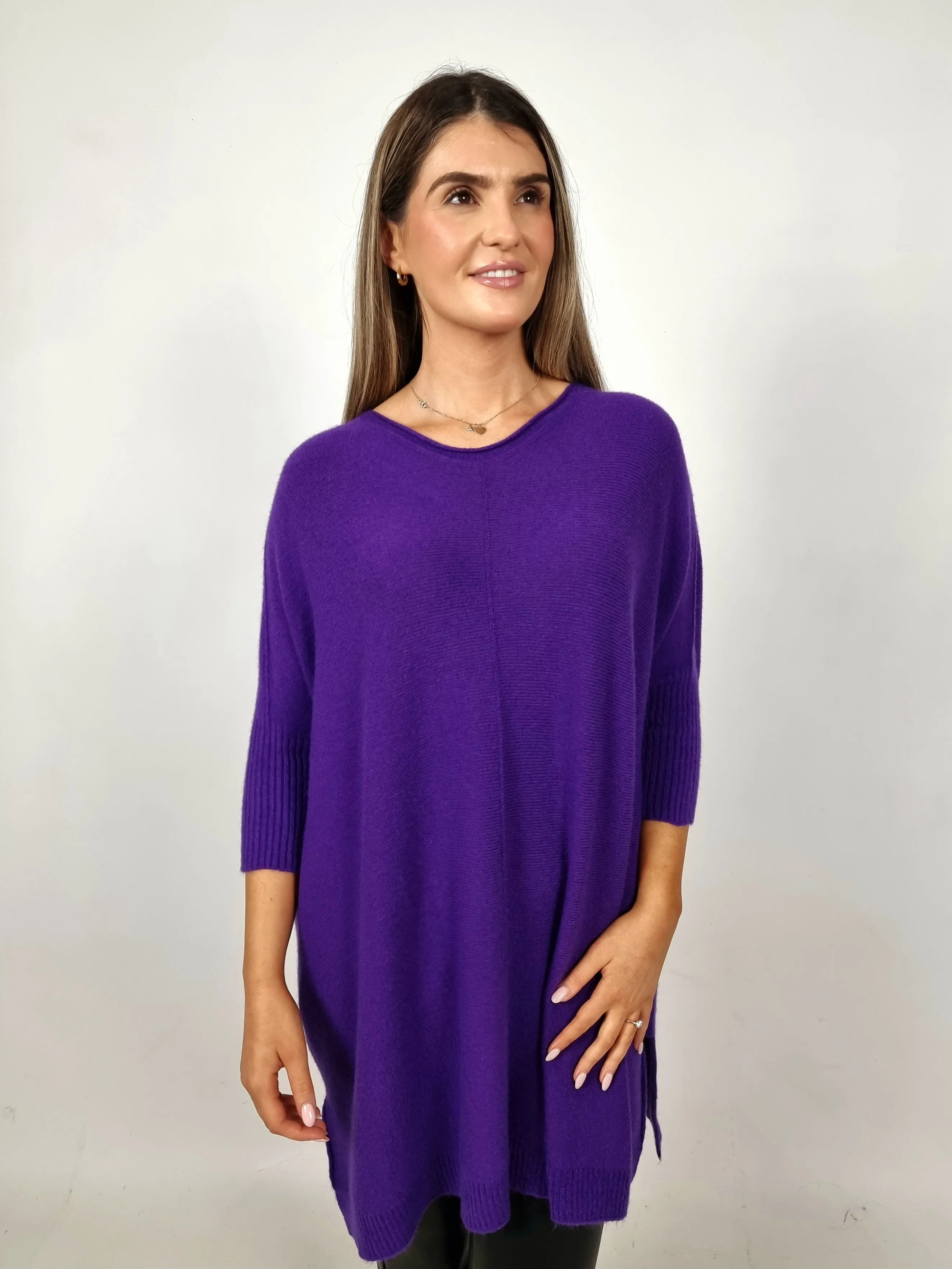 Alexandre Laurent Purple Kniited Sweater