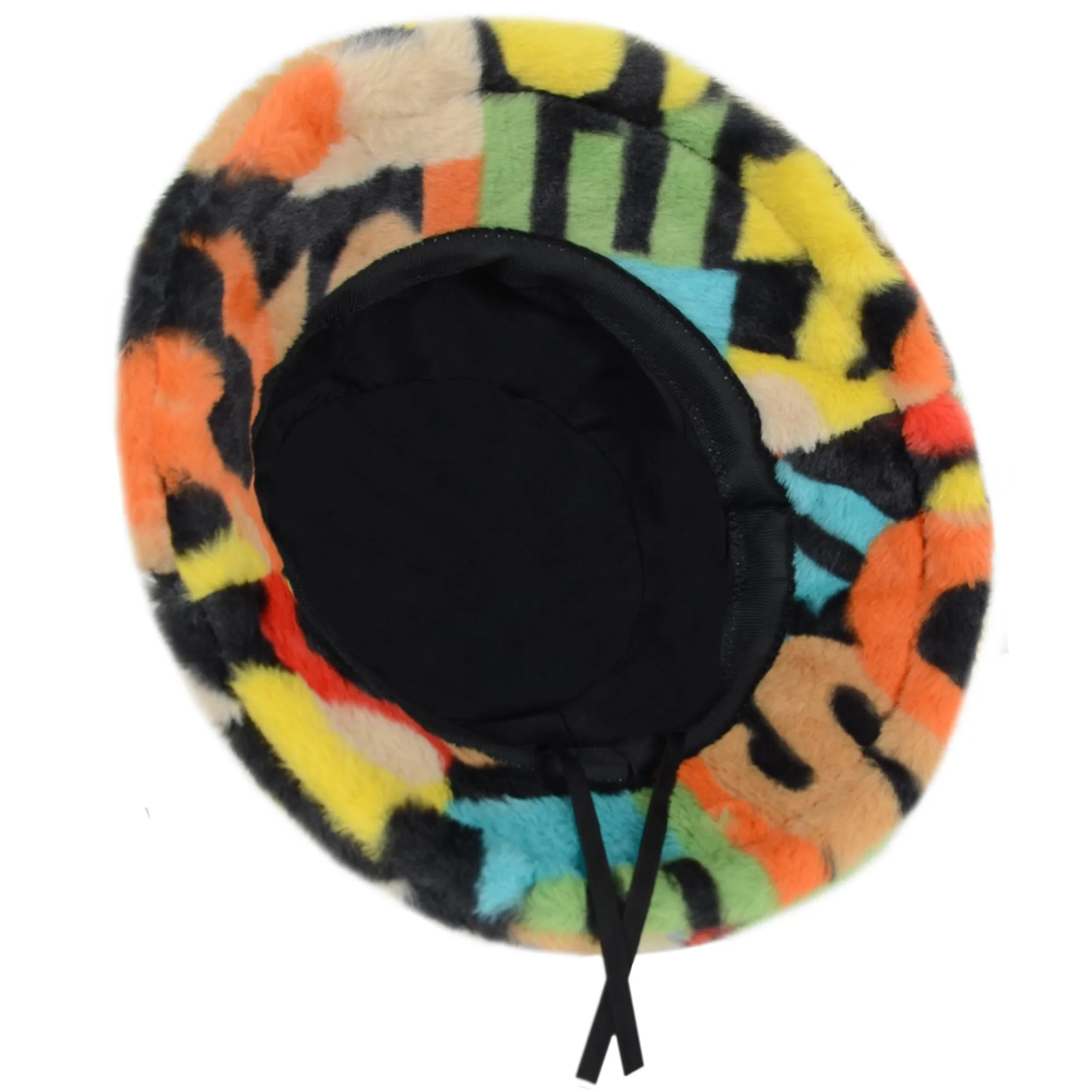 Anna-Kaci Comfy Faux Fur Fuzzy Bucket Hat Colorful Winter Warm Hat Plush Fisherman Cap for Women