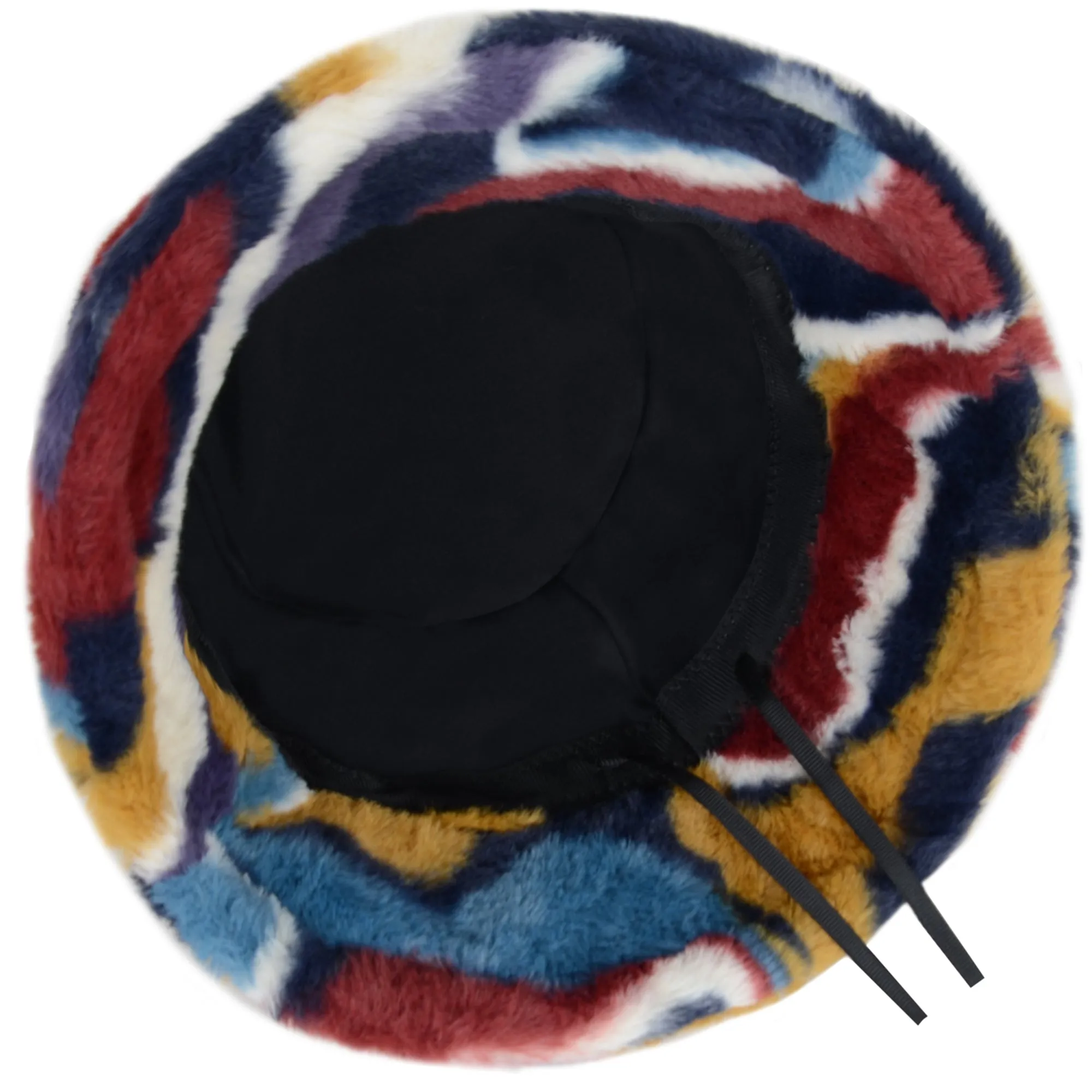 Anna-Kaci Comfy Faux Fur Fuzzy Bucket Hat Colorful Winter Warm Hat Plush Fisherman Cap for Women