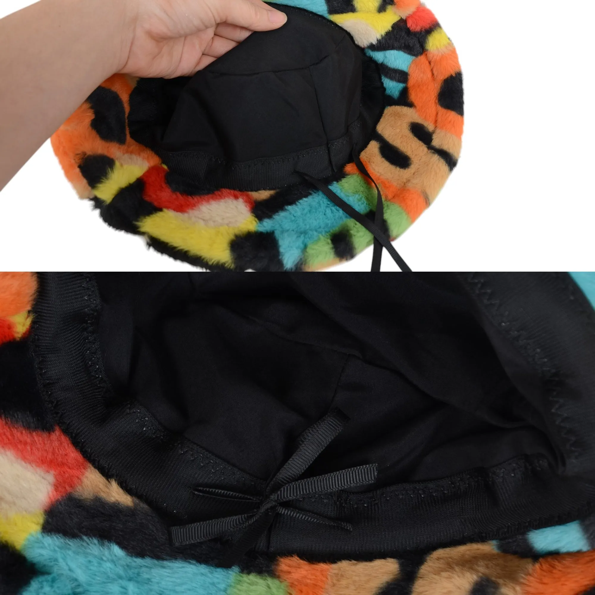 Anna-Kaci Comfy Faux Fur Fuzzy Bucket Hat Colorful Winter Warm Hat Plush Fisherman Cap for Women