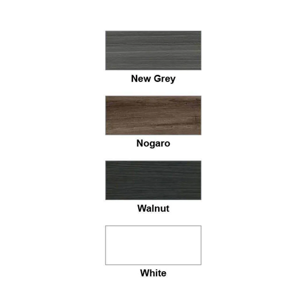 Audrey Modular Wardrobe (White with Black Glass)