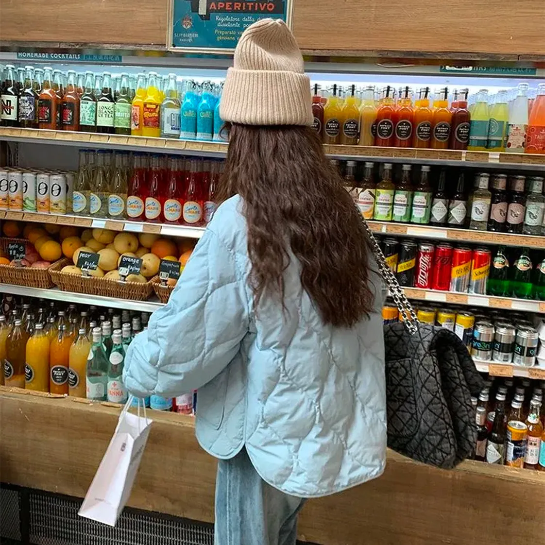 Baby Blue Oversized Overcoat