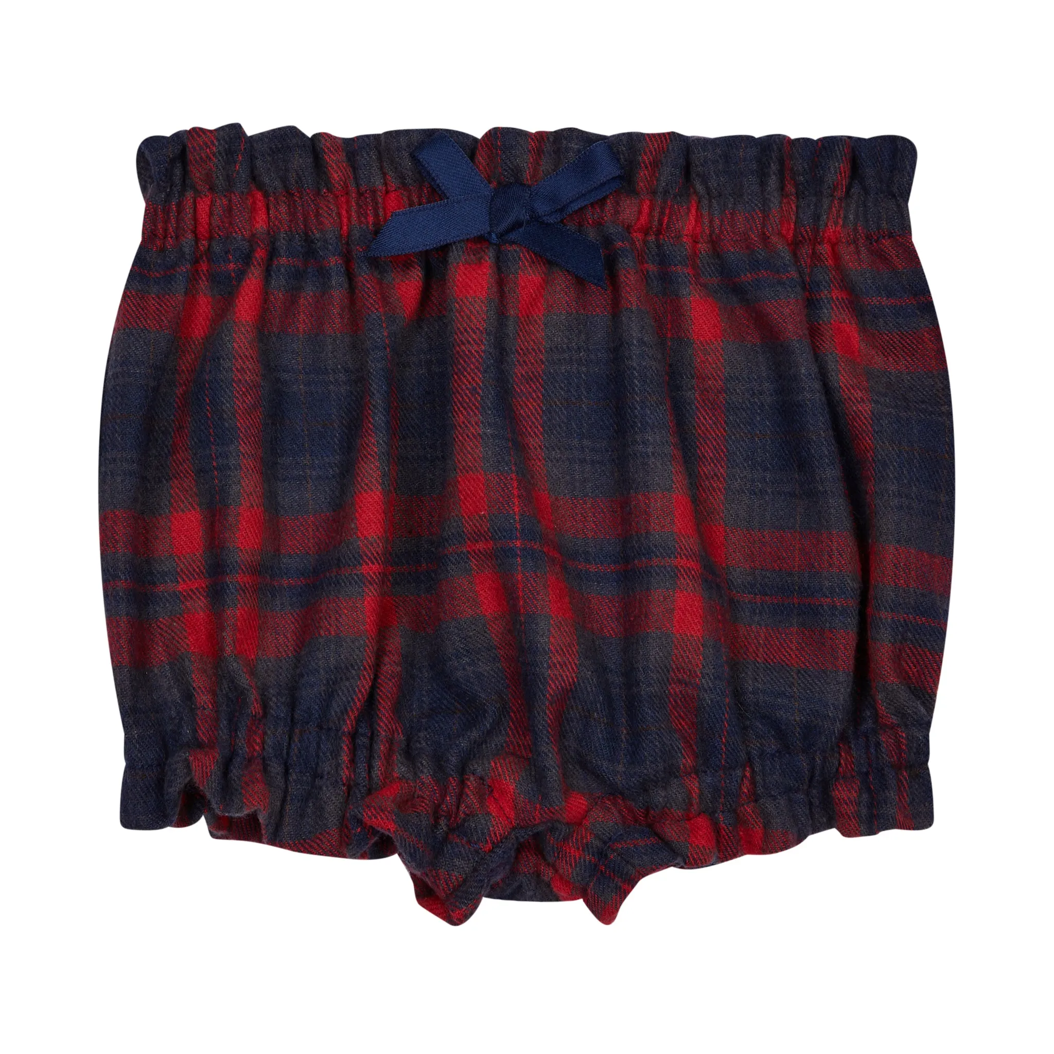 Baby Tartan Shorts With Bow -  Bora