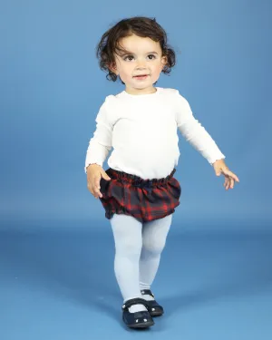 Baby Tartan Shorts With Bow -  Bora