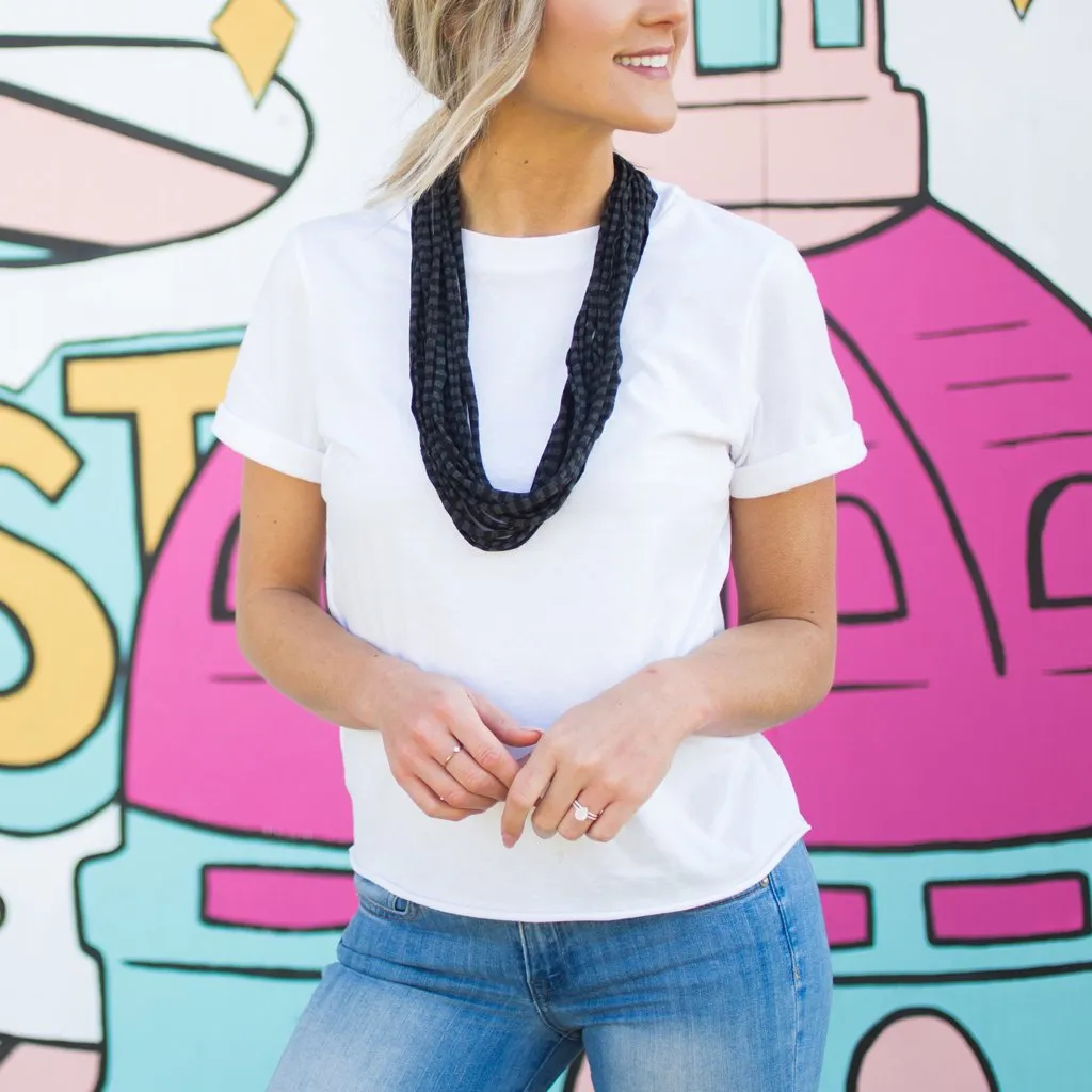 Black & Gray Striped Margot