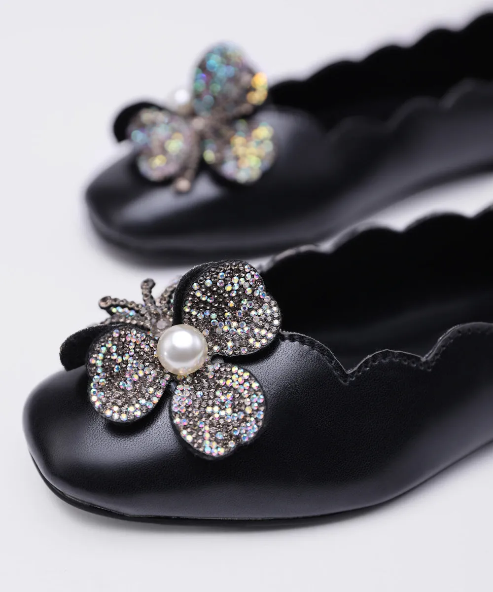 Black Faux Leather Pumps