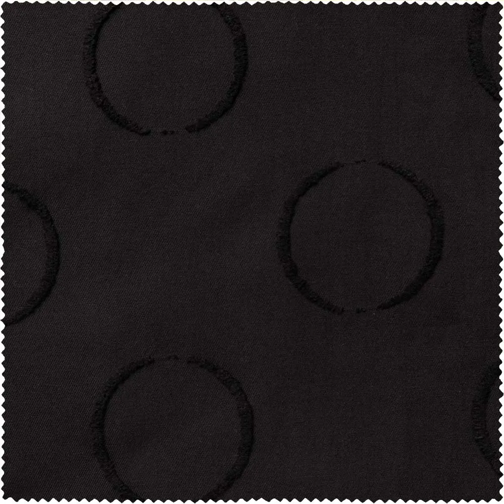 Black Organic Cotton Jacquard