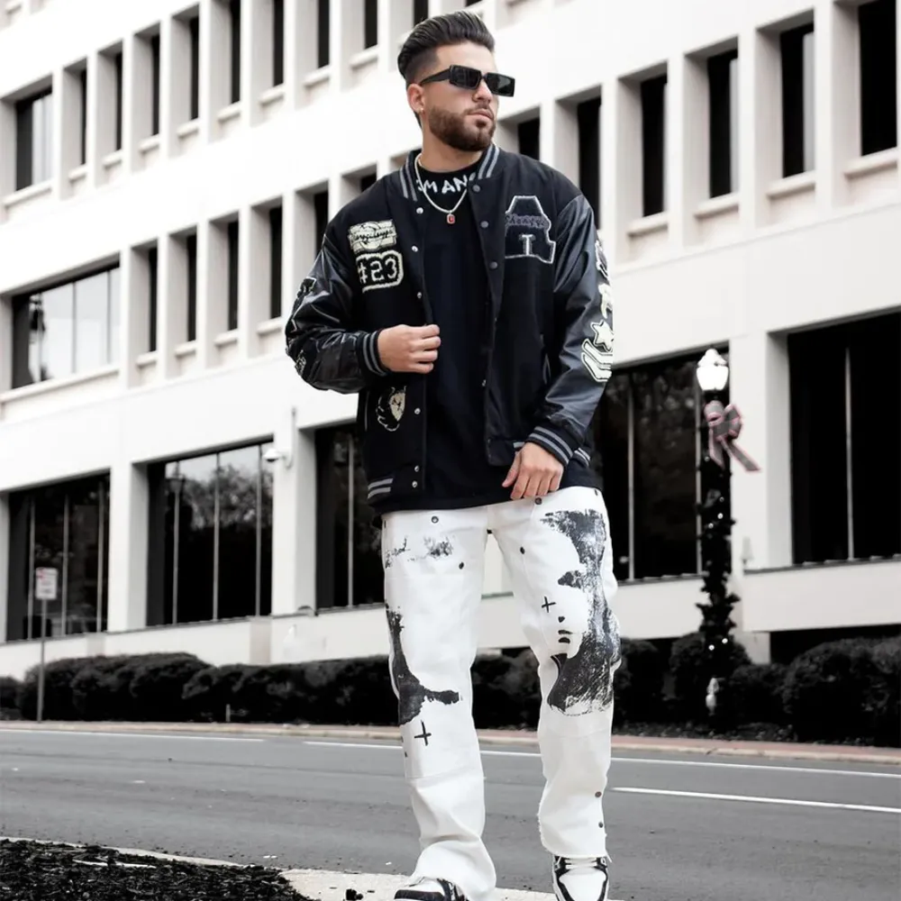 “Black Wool Embroidered” Jacket