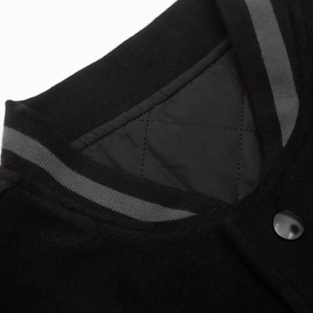 “Black Wool Embroidered” Jacket