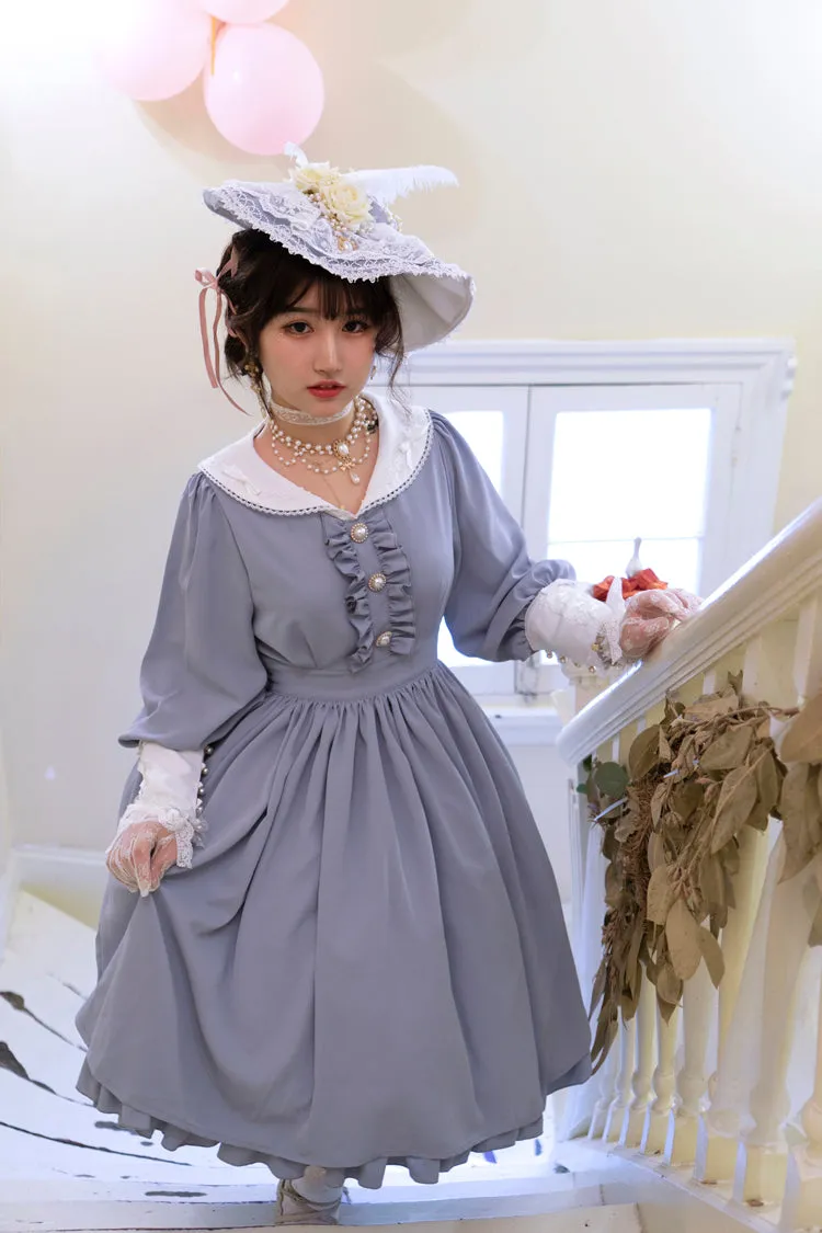 (BuyForMe) Sweet Wood~Lola's Diary~Multicolors Classic Lolita Plus Size OP Dress