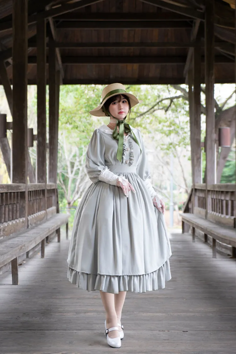 (BuyForMe) Sweet Wood~Lola's Diary~Multicolors Classic Lolita Plus Size OP Dress