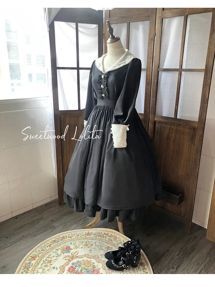 (BuyForMe) Sweet Wood~Lola's Diary~Multicolors Classic Lolita Plus Size OP Dress
