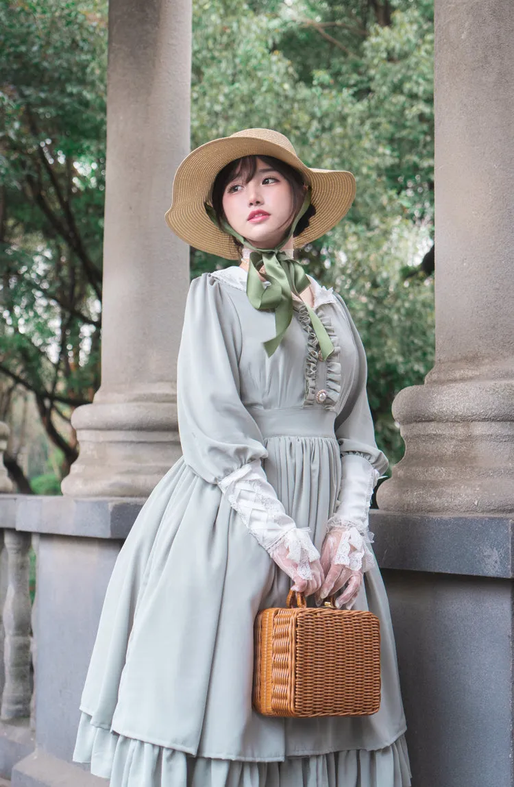 (BuyForMe) Sweet Wood~Lola's Diary~Multicolors Classic Lolita Plus Size OP Dress