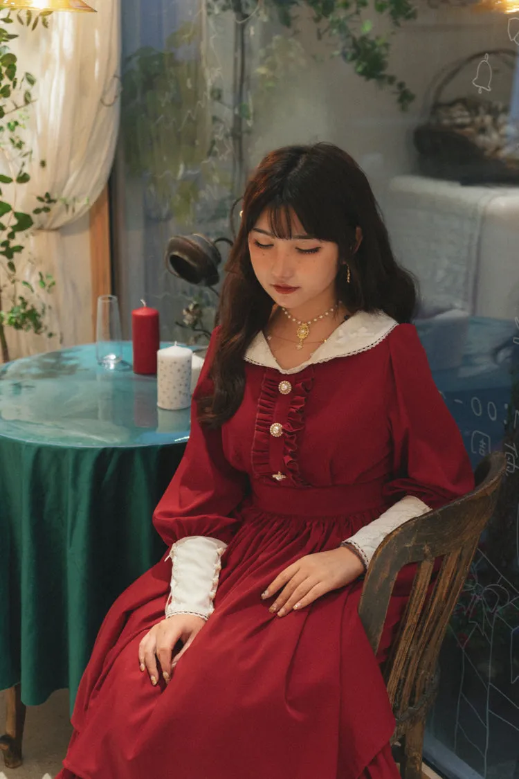 (BuyForMe) Sweet Wood~Lola's Diary~Multicolors Classic Lolita Plus Size OP Dress