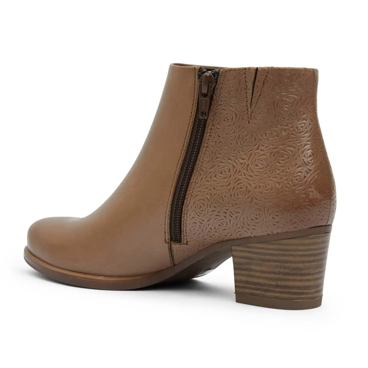 Cafe Boot in Taupe Leather
