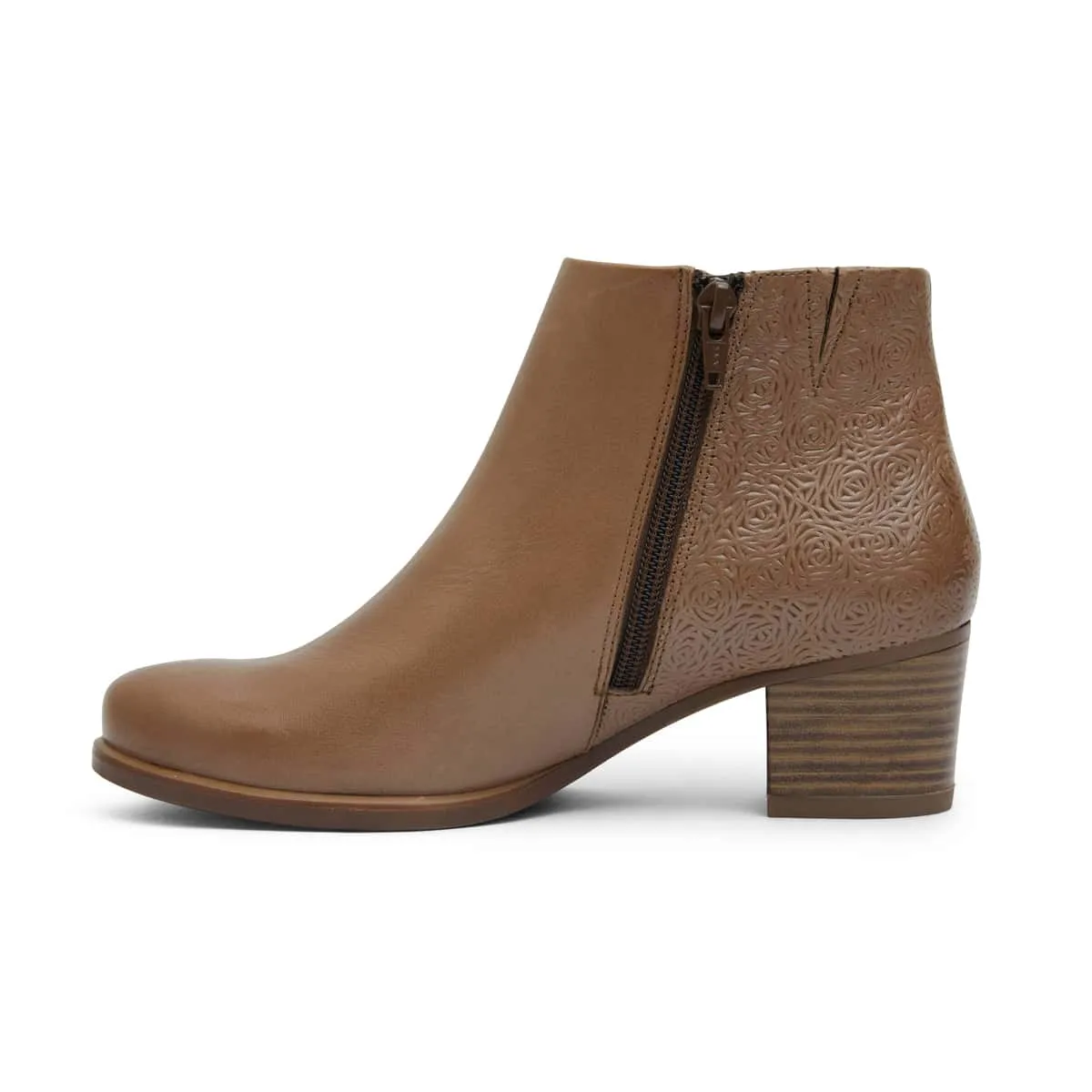 Cafe Boot in Taupe Leather