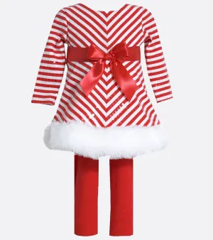 Candy Cane Maker Sequin Legging Set -Toddler || Bonnie Jean