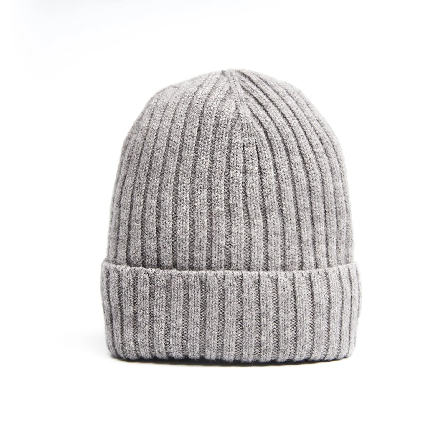 CHRISTMAS BOX WITH GRAY CASHMERE COSTA BEANIE