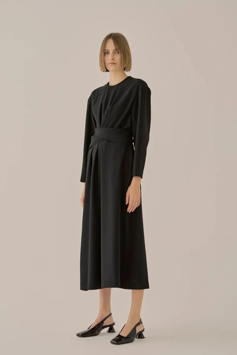 Claire Wrap Waist Dress