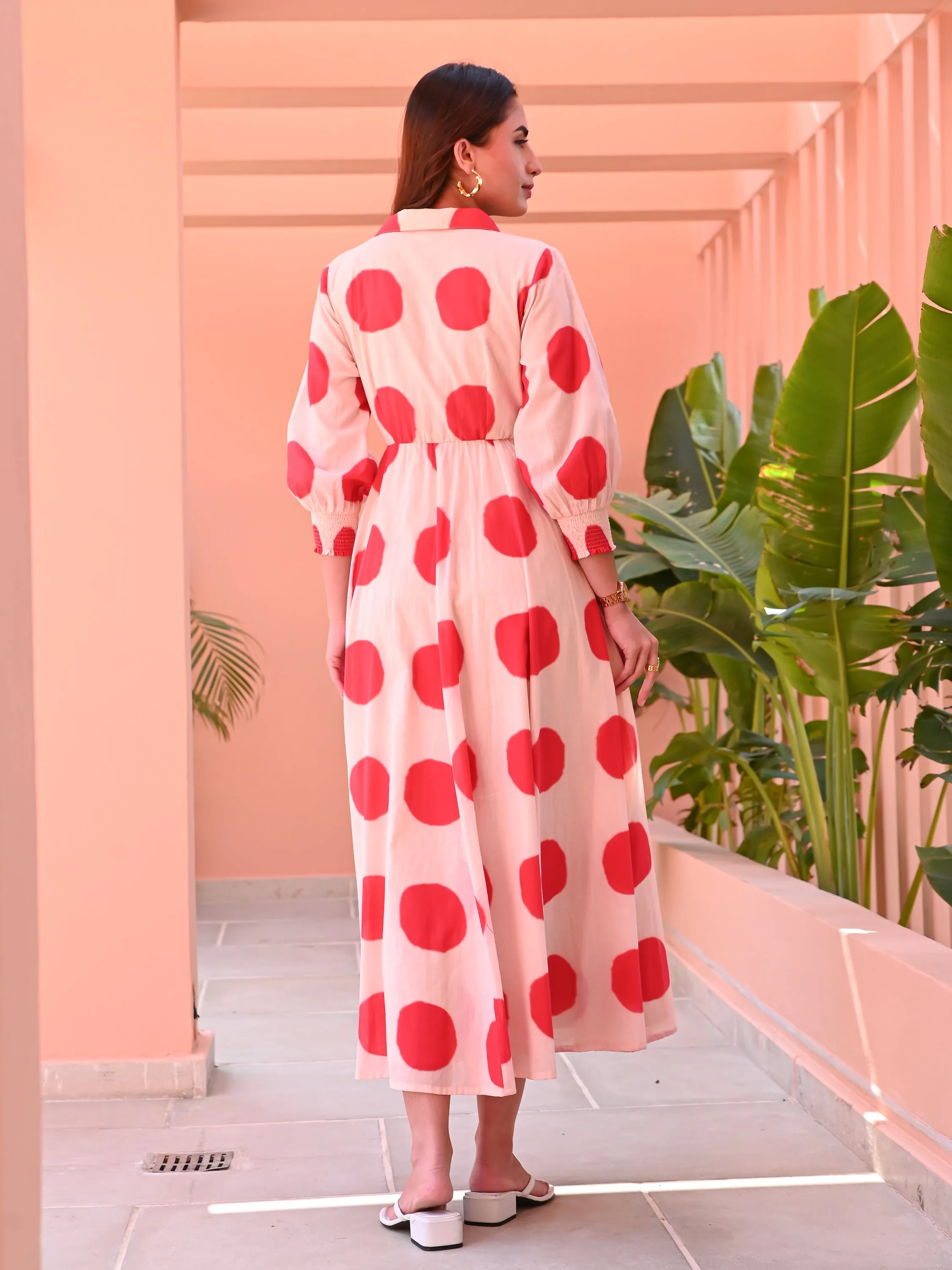 Classic Polka Wrap Dress