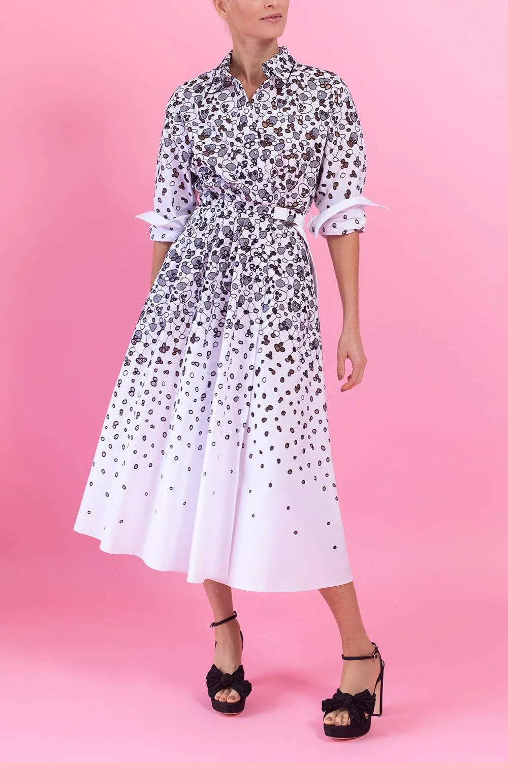Cotton Eyelet Wrap Dress
