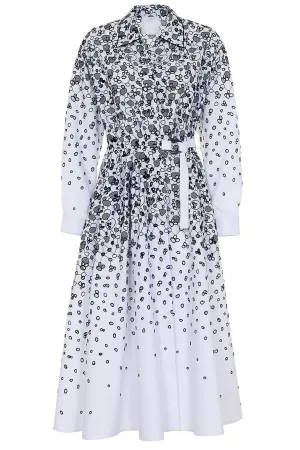 Cotton Eyelet Wrap Dress