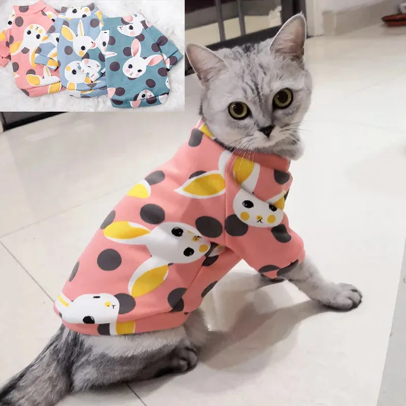 Cozy Winter Cat Hoodie - Warm Sweater for Cats and Small Dogs