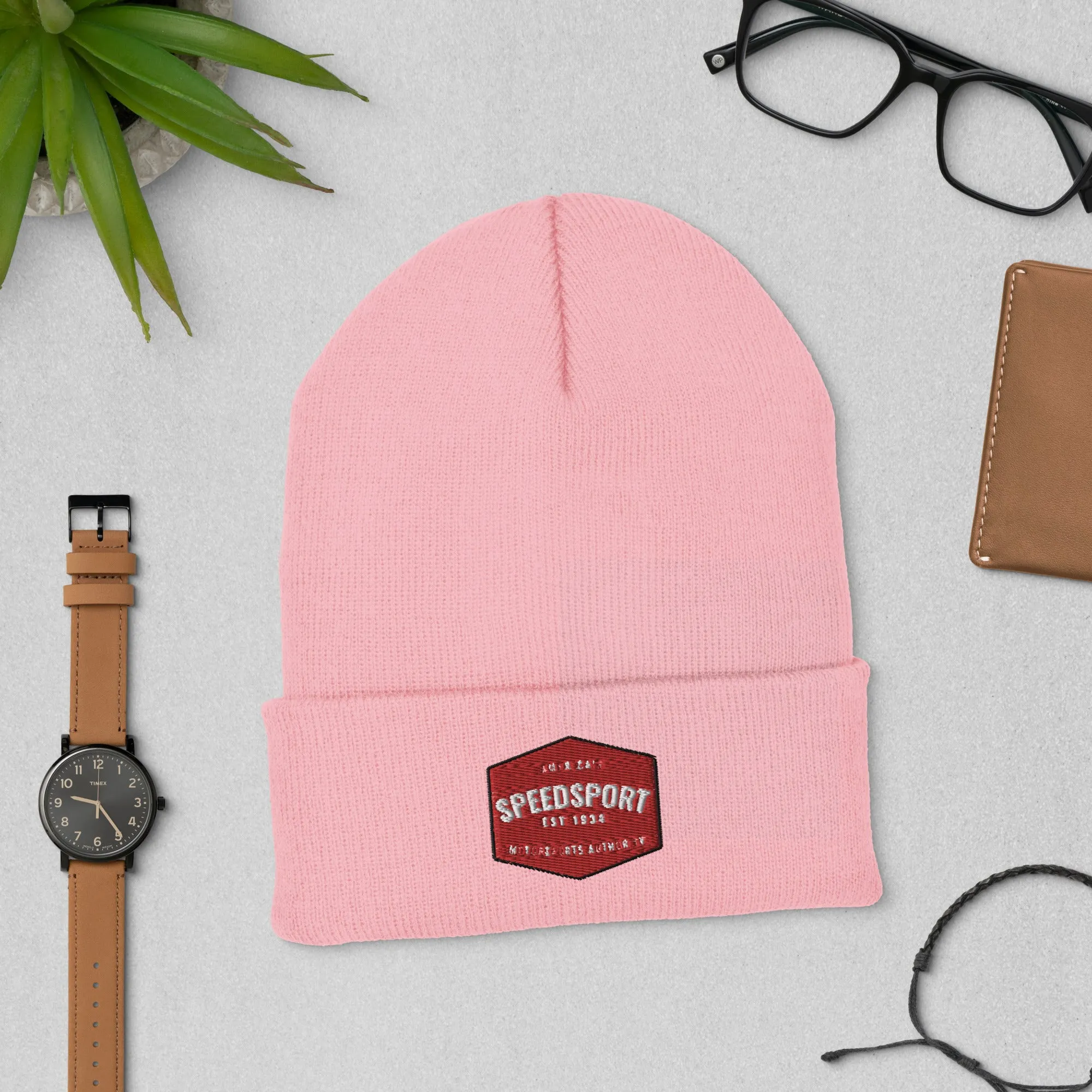Cuffed Beanie with vintage SPEED SPORT "Hexagon" logo