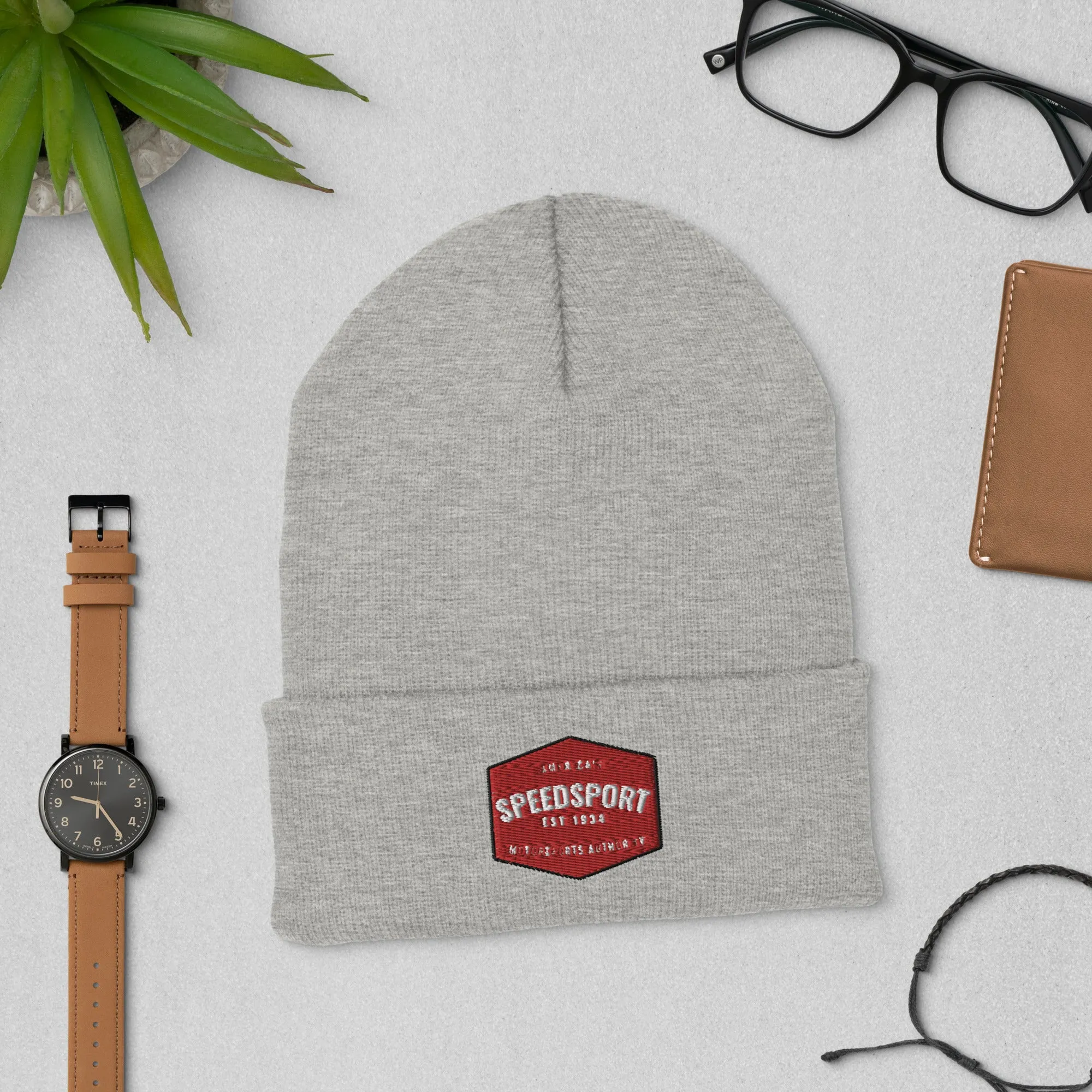 Cuffed Beanie with vintage SPEED SPORT "Hexagon" logo