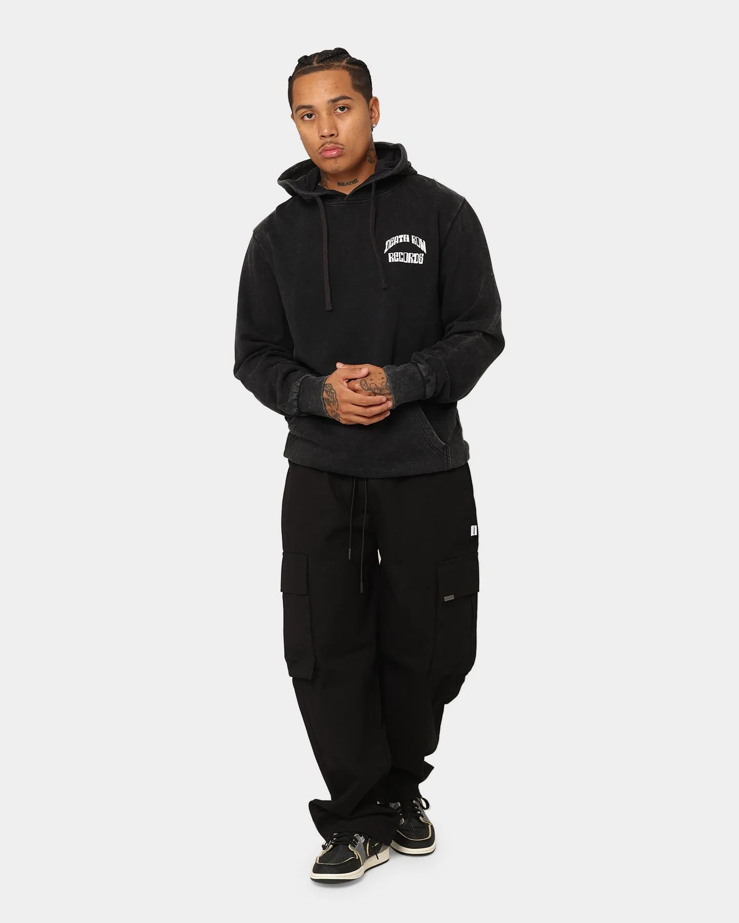 Deathrow Records Still Smokin Sublimated Hoodie Black