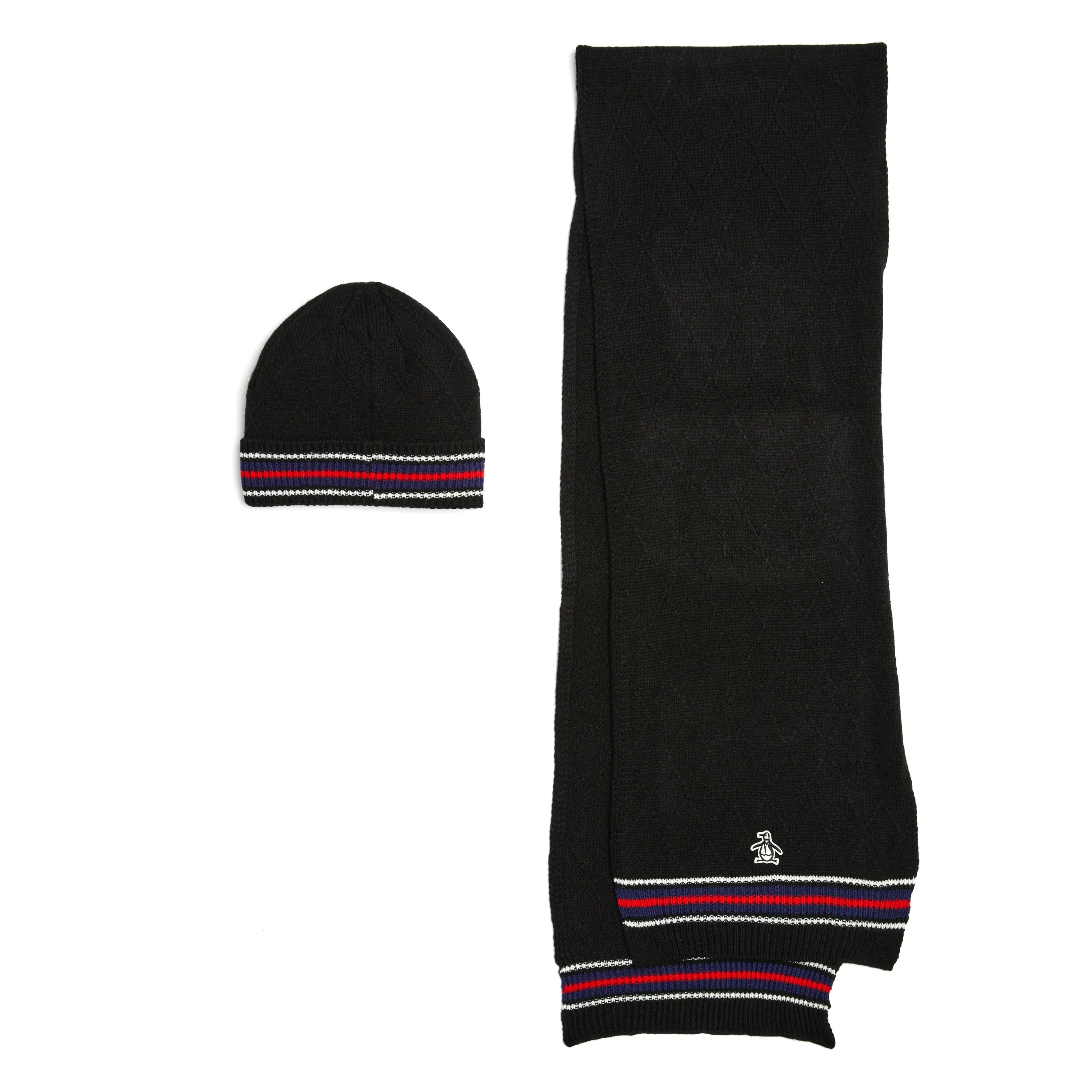 Earl Striped Beanie and Scarf Set