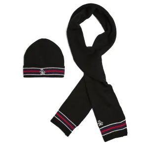 Earl Striped Beanie and Scarf Set