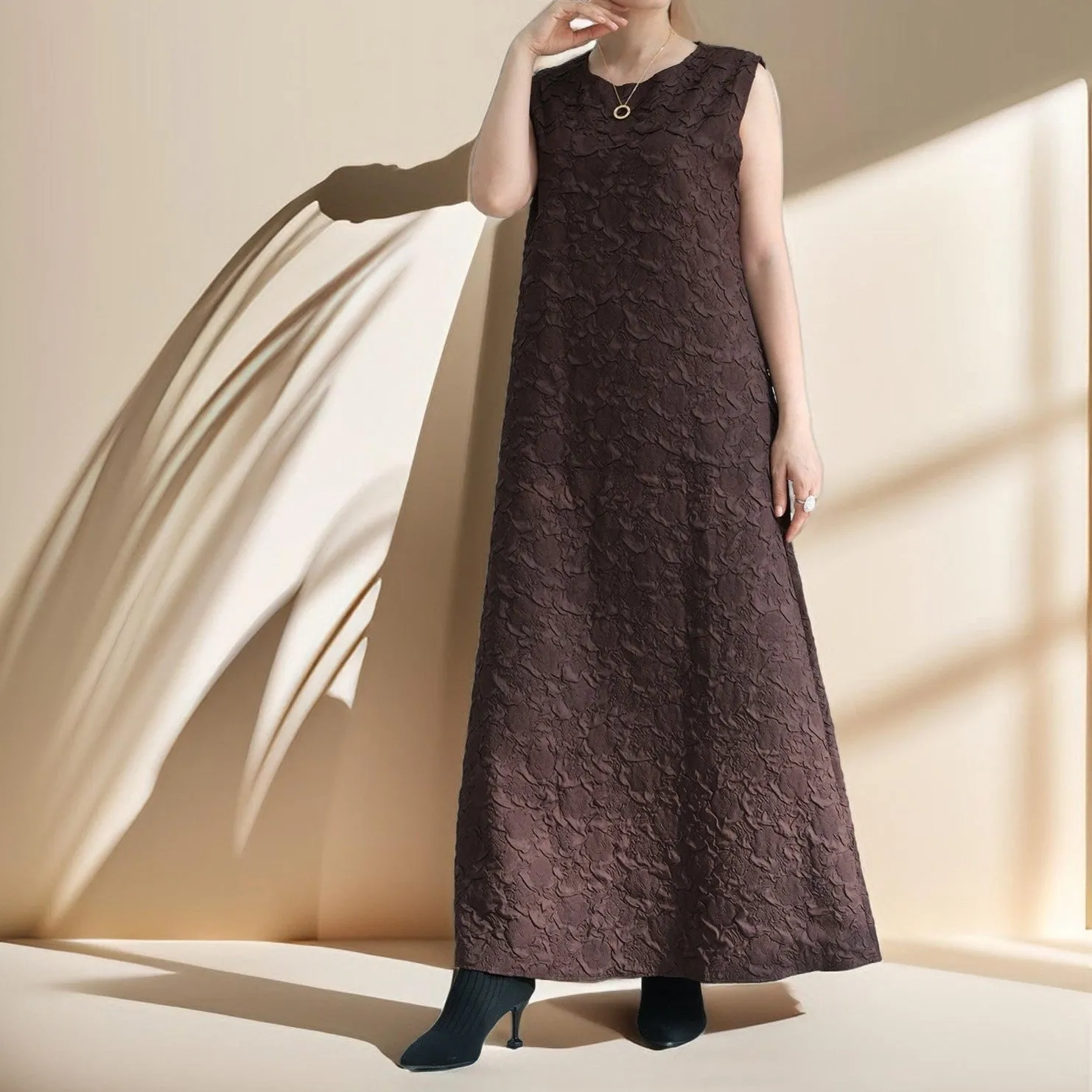 Embossed winter Inner slip dress