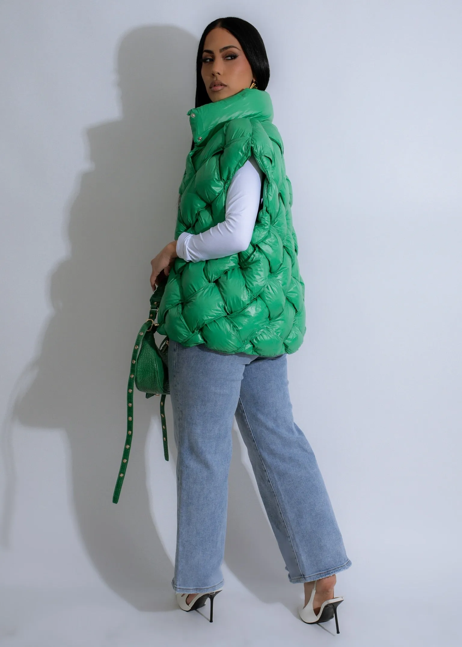 Emerald Cloud Vest Green