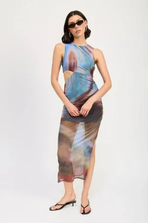 Emory Park Sleeveless Midi Dress With Cut Out