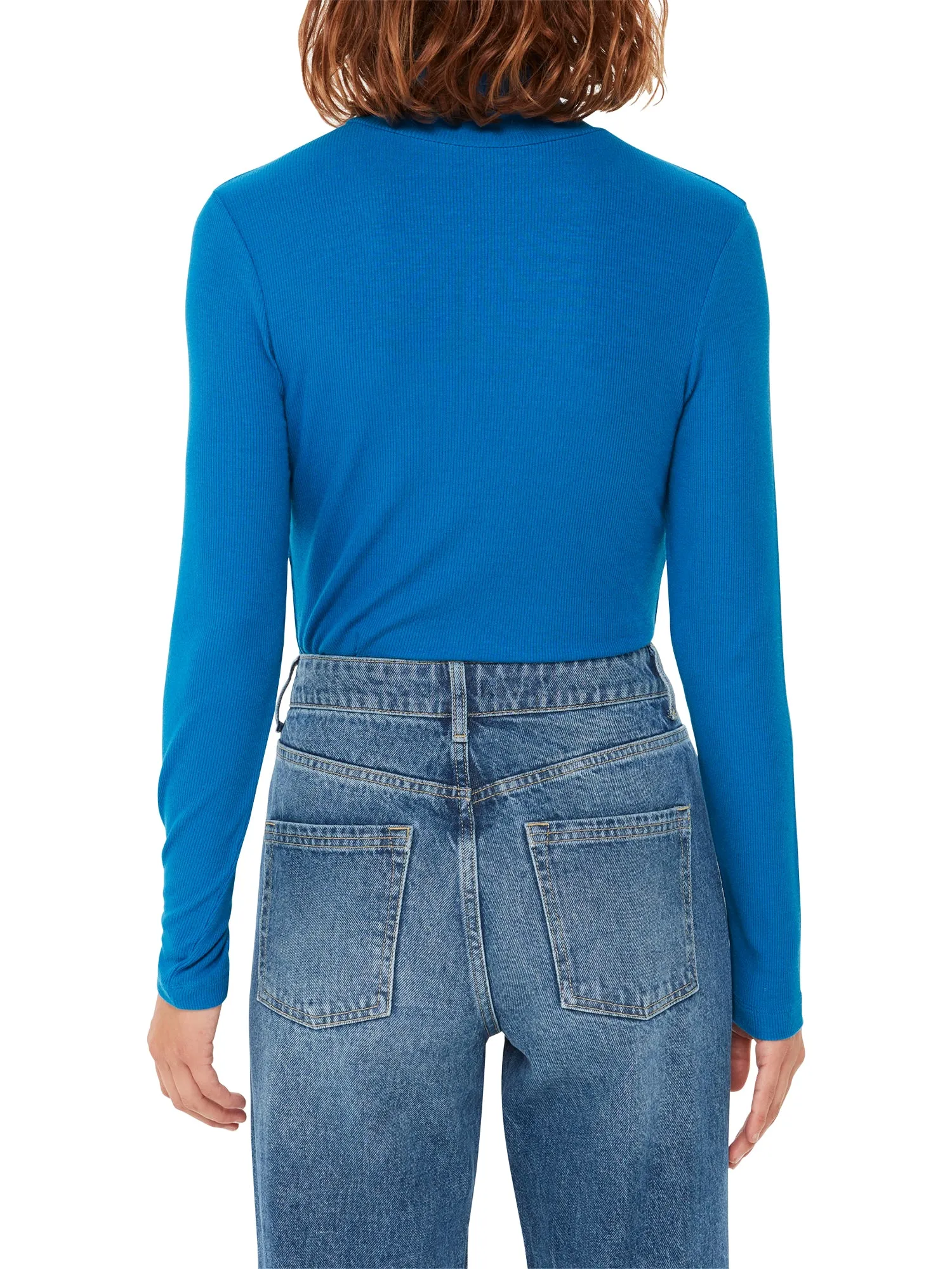 Essential Ribbed Polo Cobalt Blue