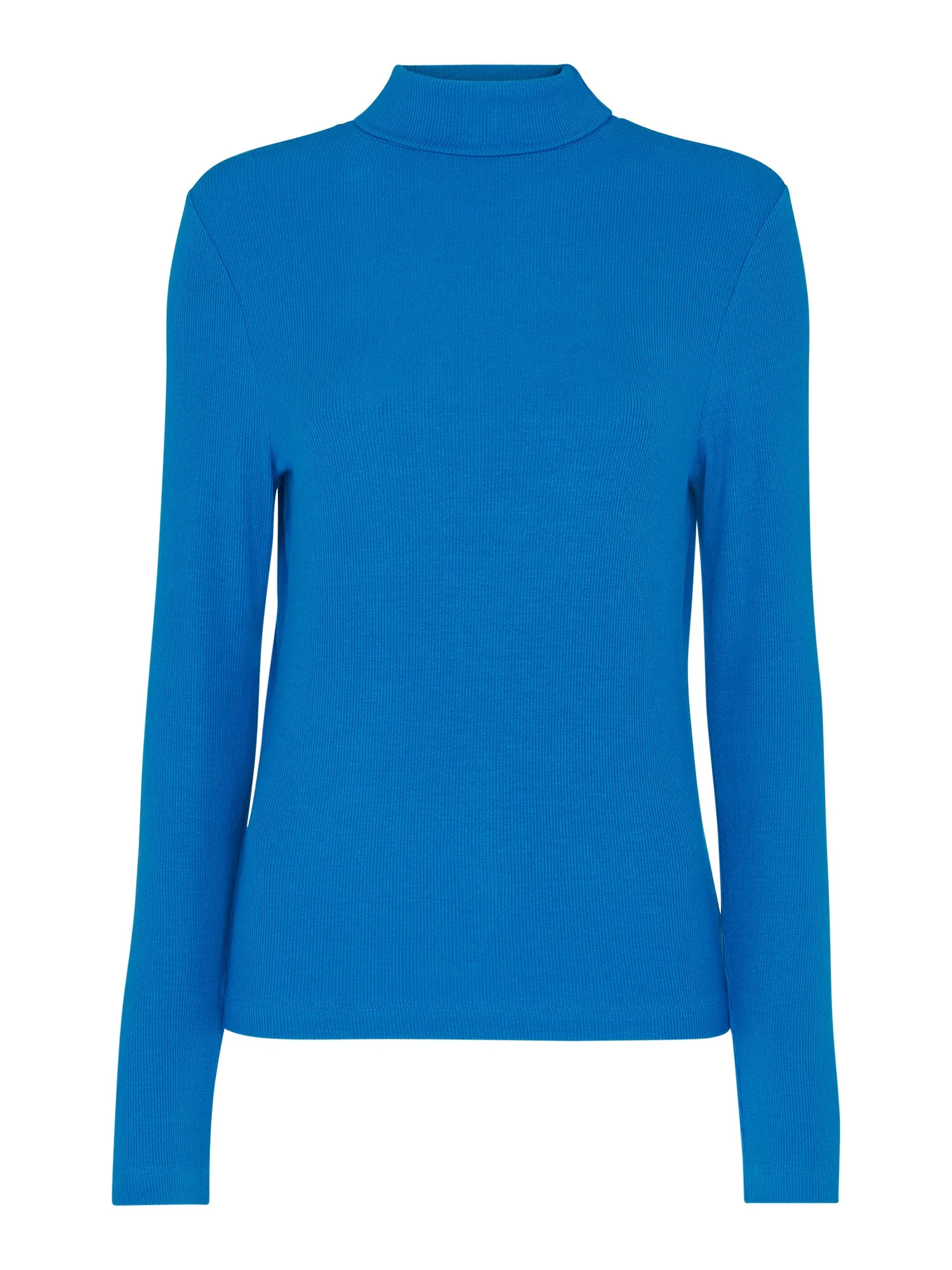 Essential Ribbed Polo Cobalt Blue