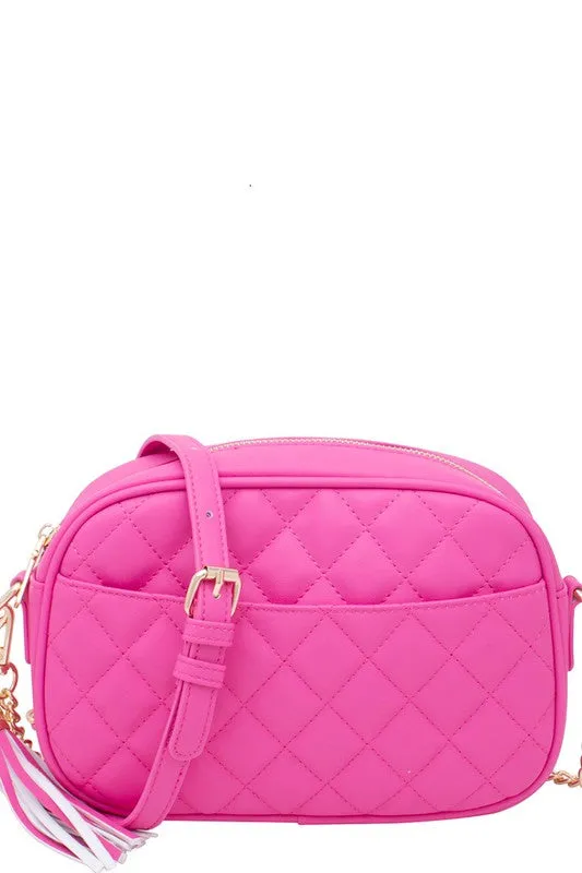 Everyday Essential Quilted Crossbody - Pink