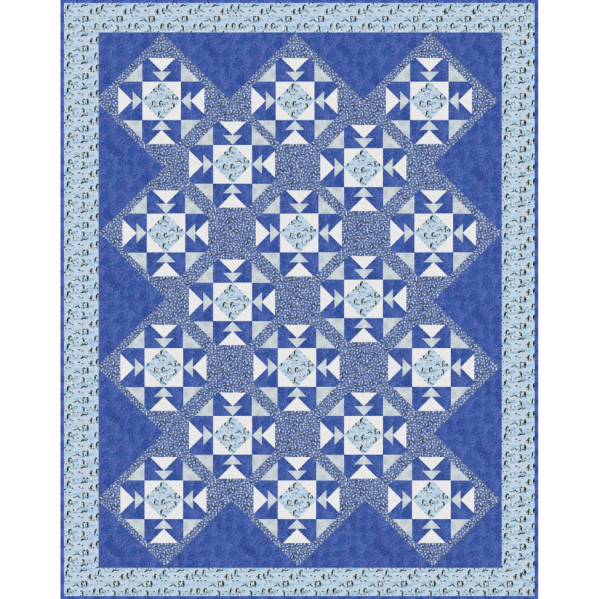 Falling Snow Quilt Pattern TWW-0298 - Paper Pattern