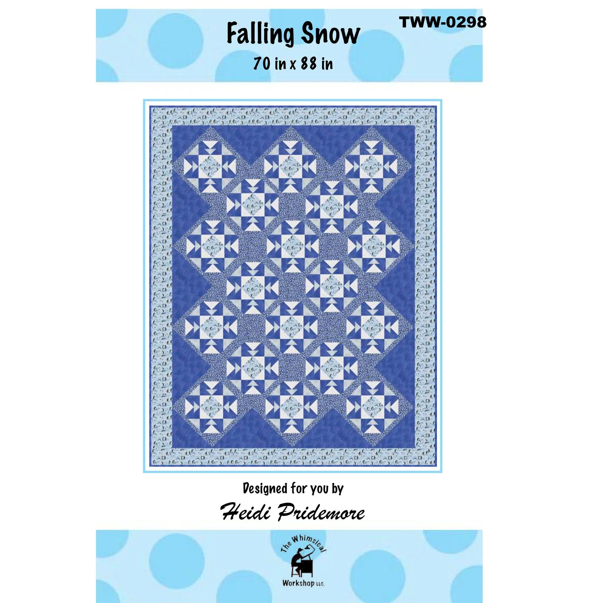 Falling Snow Quilt Pattern TWW-0298 - Paper Pattern