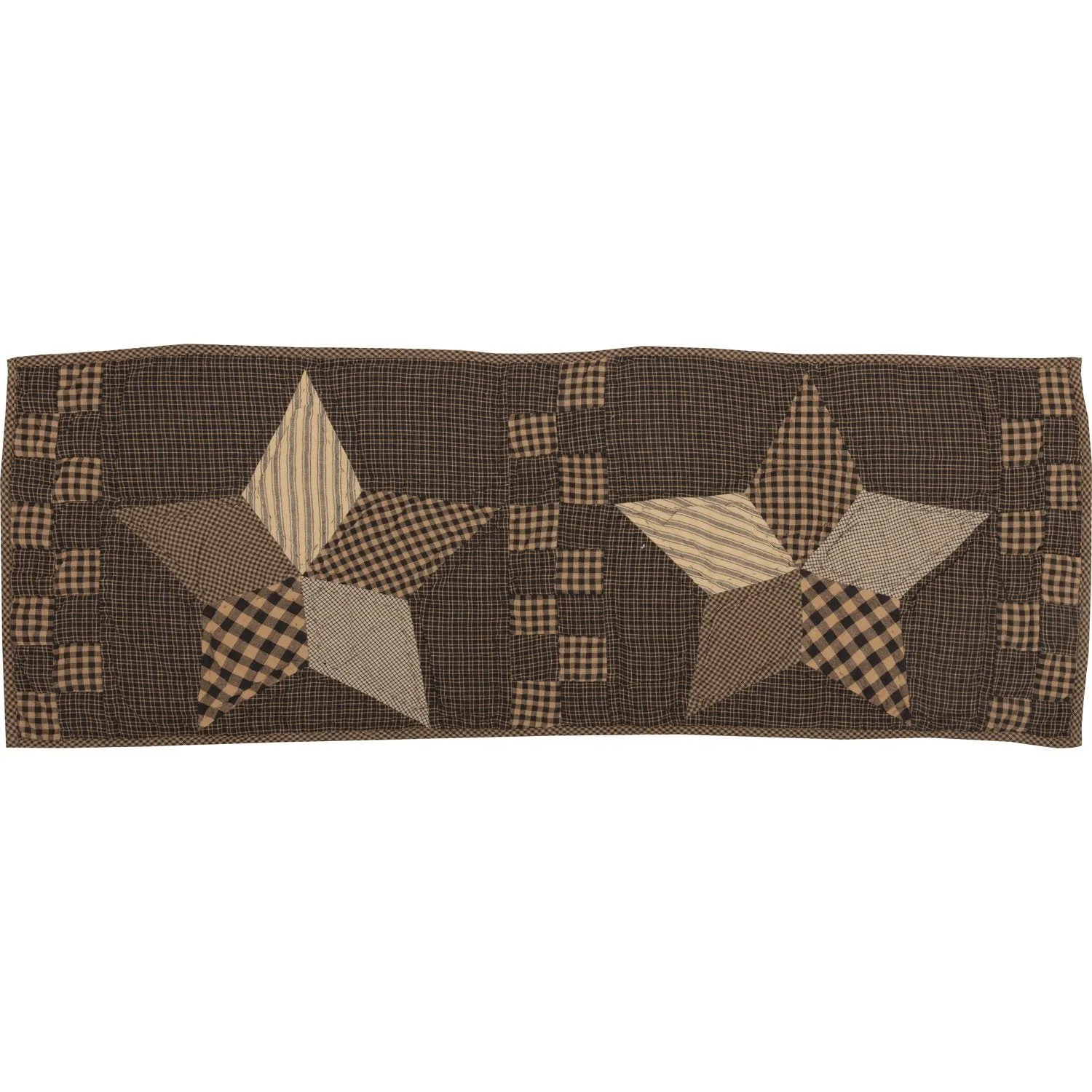 Farmhouse Star Quilted Runner 13x36"