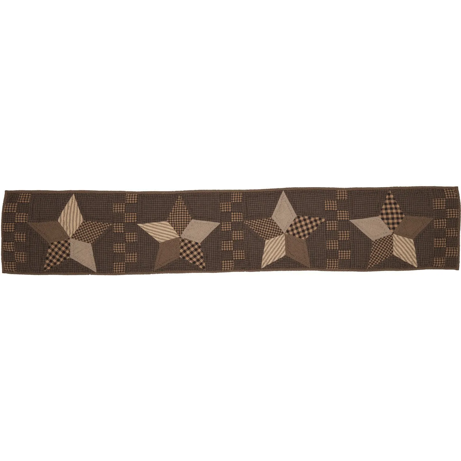 Farmhouse Star Quilted Runner 13x72"