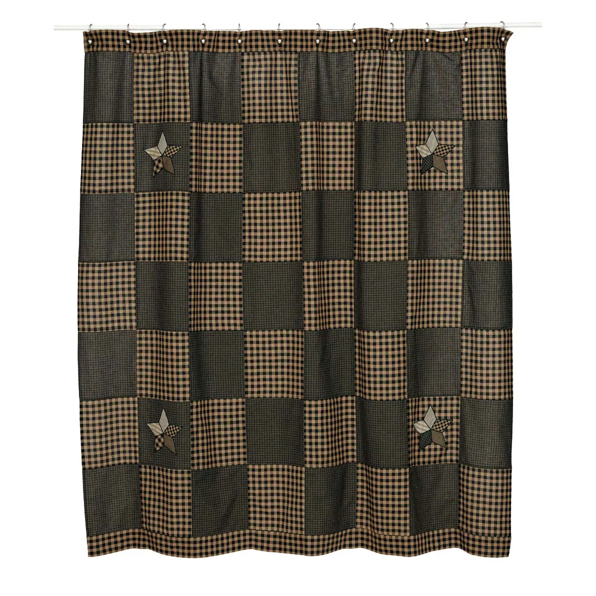 Farmhouse Star Shower Curtain